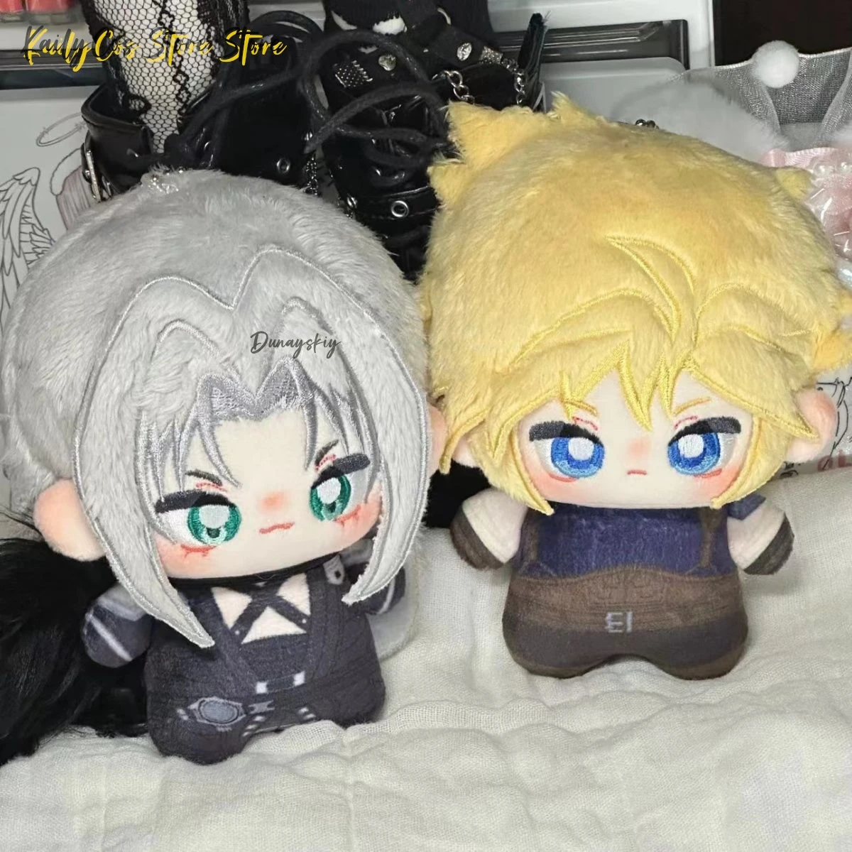 Anime Cosplay Gefüllte Plüsch Nette Mode 10CM Cloud Strife Sephiroth Hübsches Mini Dress-up Plüschtier Weihnachten Geschenk