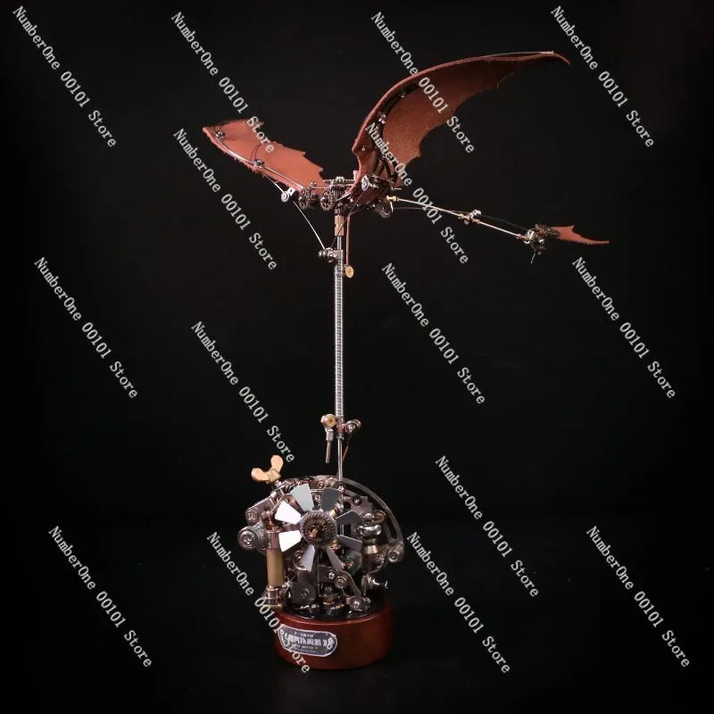 Mechanical Steam Flapping Wing Machine Model, Metal Assembly Electric Magnetic Building Block 3D Puzzle Toy