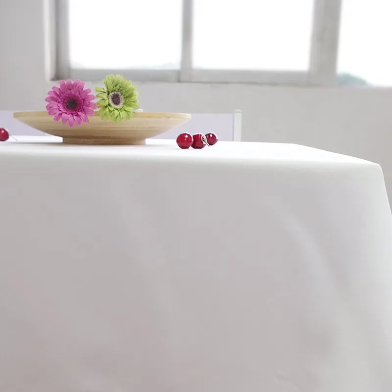 Party White Waterproof Tablecloth Wedding Banquet Hotel Clothing Direct Sales Oversized Podium Home Decoration Table Cloth