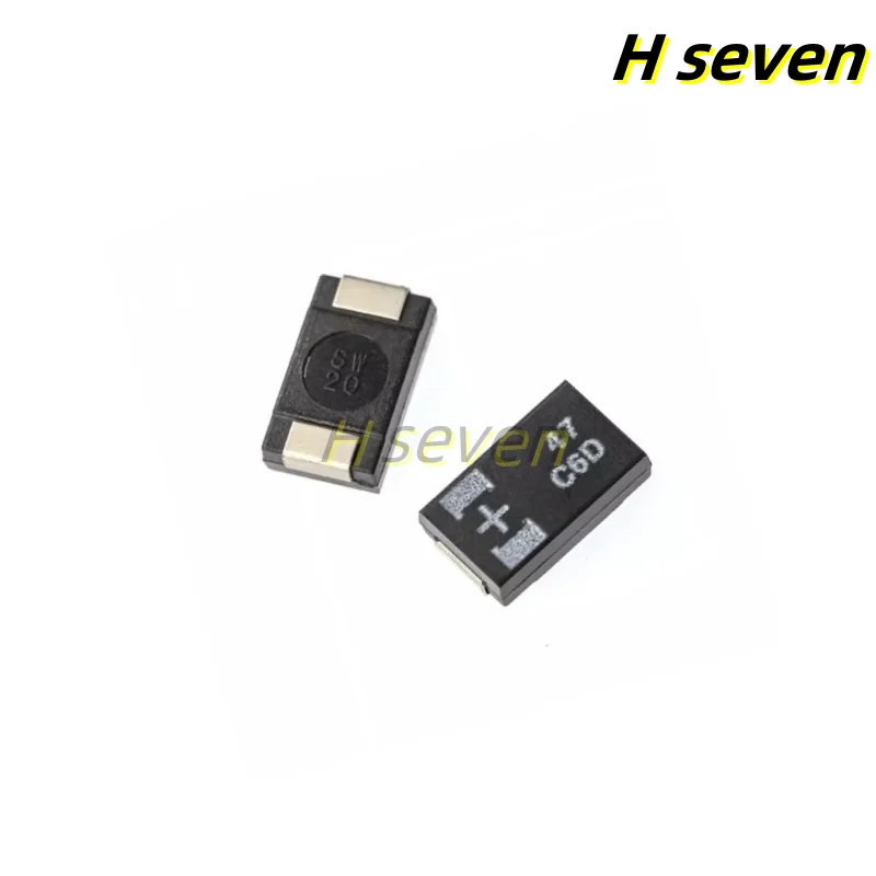 10pcs 7343 D Type Low ESR 16TQC47MYFD 16V 47uF SMD Polymer Tantalum Capacitor