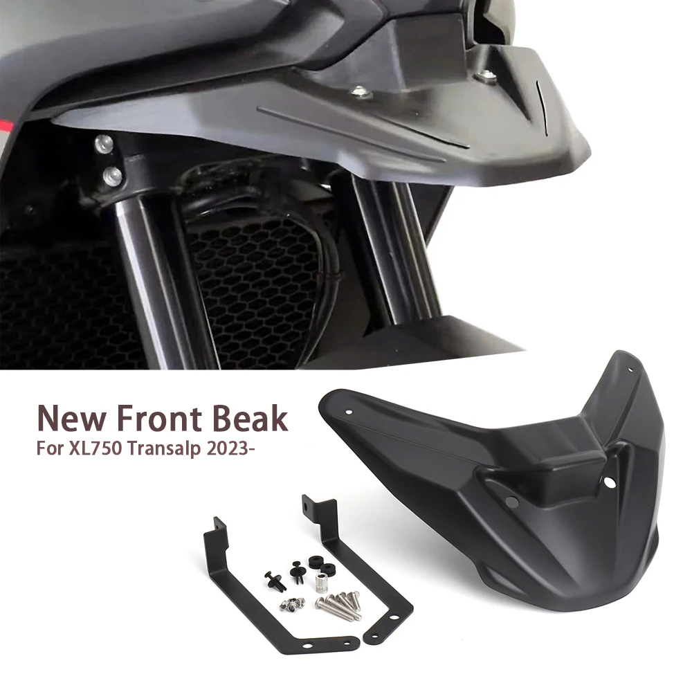 Front Beak Motorcycle Accessories ABS Wheel Fender Nose Extension Cover For Honda XL 750 TRANSALP XL750 Transalp 2023 2024