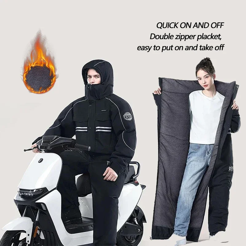 Colcha para para-brisa de motocicleta, veículo elétrico, inverno, lã, espessada, à prova de vento, roupas quentes, equipamento de motor