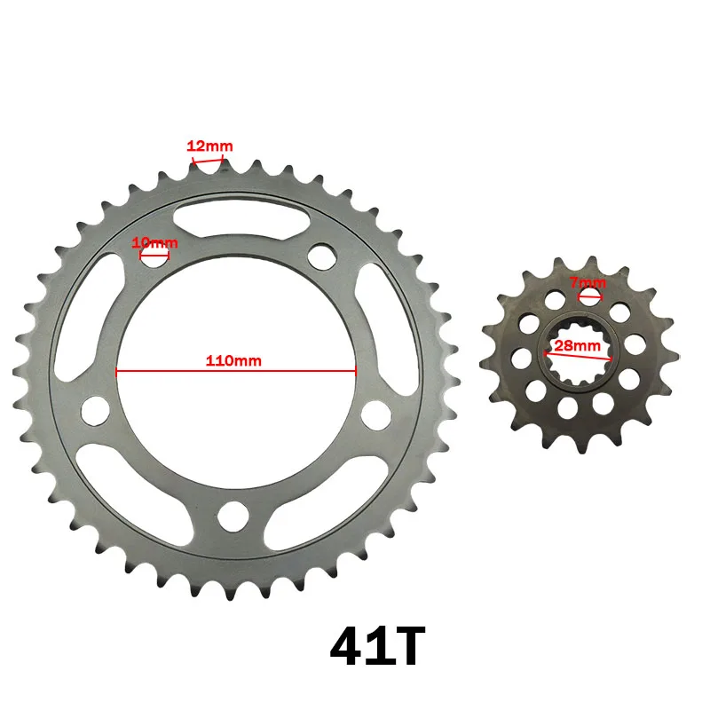 Motorcycle Sprocket Kit 38T 41T For Honda XADV750 XADV 750 2017-2022 Front Rear Sprocket Set High Strength Alloy Steel