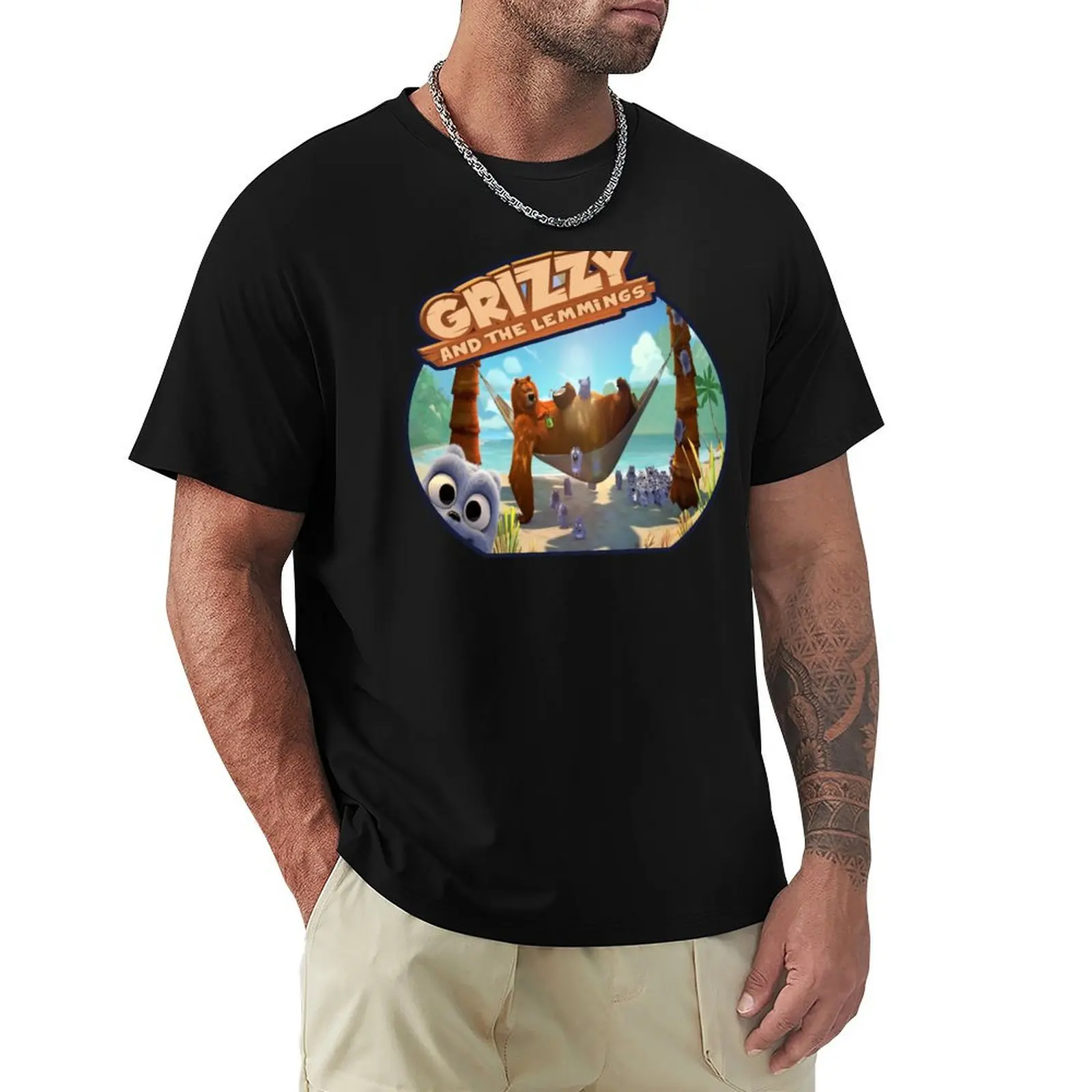 grizzy and the lemmings T-Shirt High Quality Durable T-Shirt