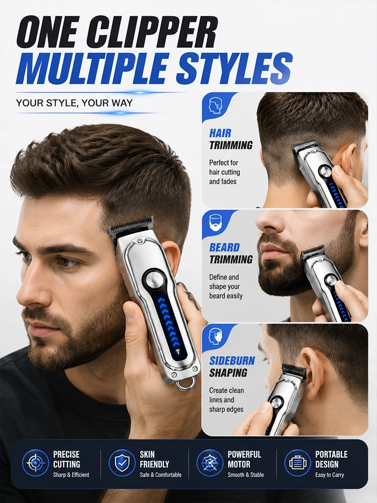 ماكينة حلاقة شعر للرجال بشفرة  - مراجعة Men'S Grooming Guide وسعره