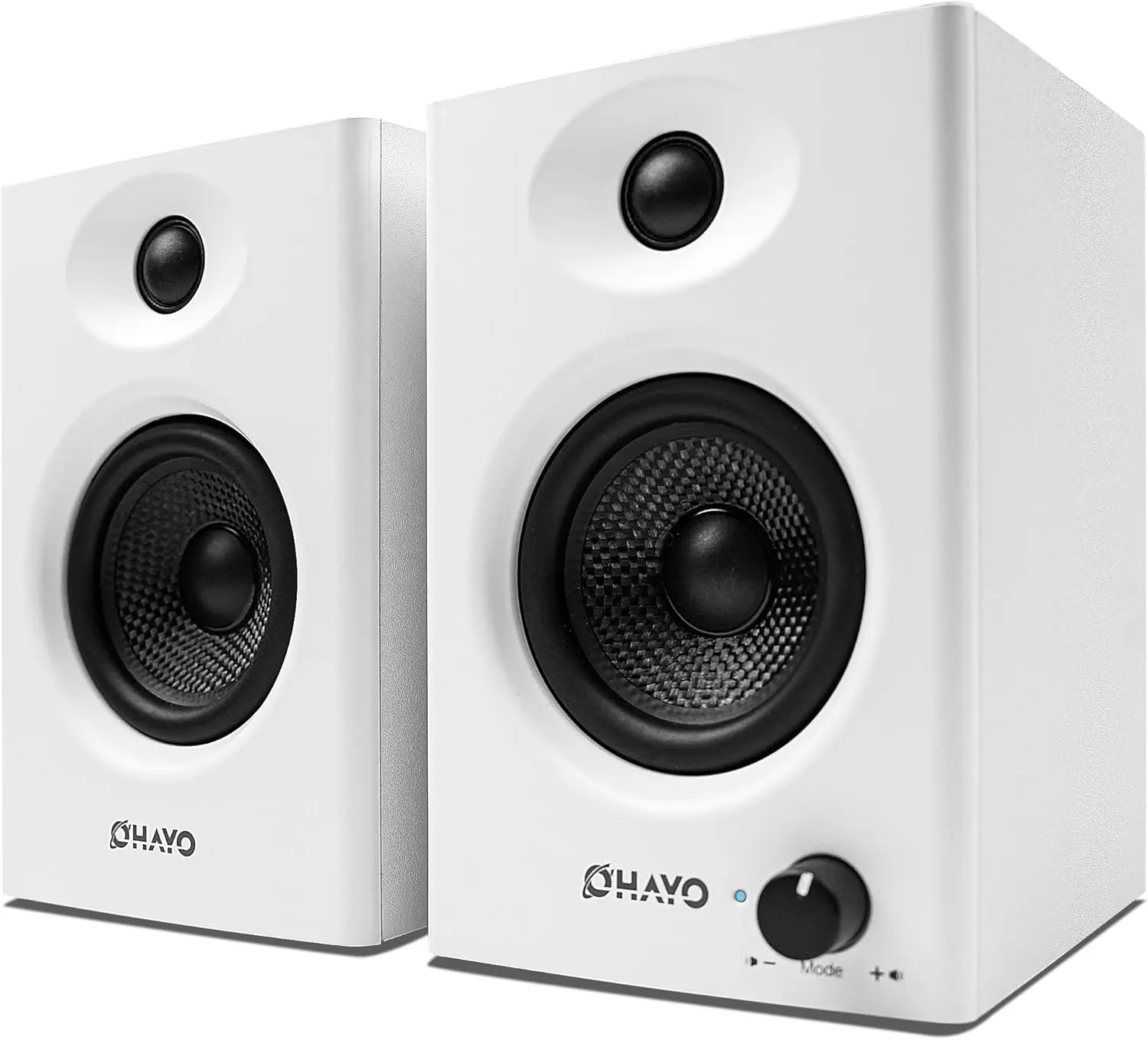 

60W Computer Speakers, Bluetooth 5.3 Stereo Sound for Desktop PC, USB Powered, White