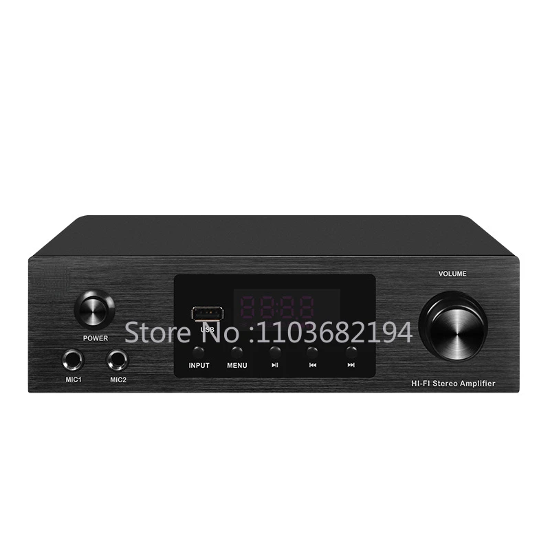 280 Digital Power Amplifier High Power Bluetooth Fiber Coaxial HiFi Hi-fi Equipment Boombox Set Karaoke