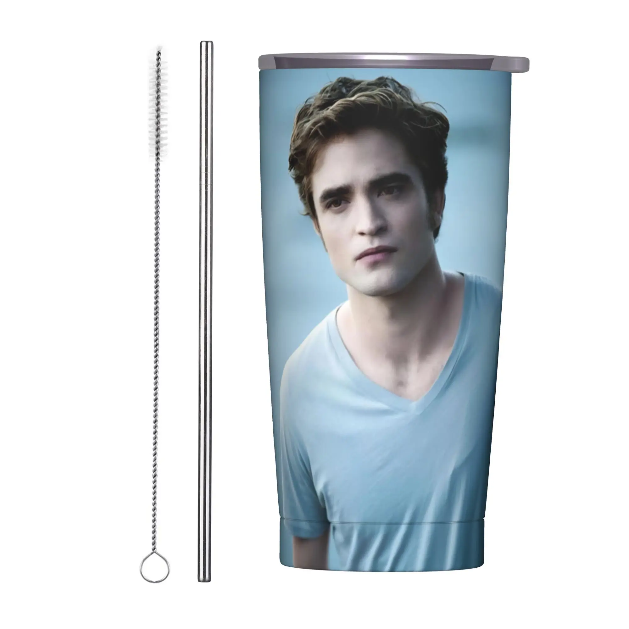 Edwards Cullen  Tumbler Vacuum Insulated  Thermal Cup Stainless Steel Double Wall Mug Spill Proof 20oz