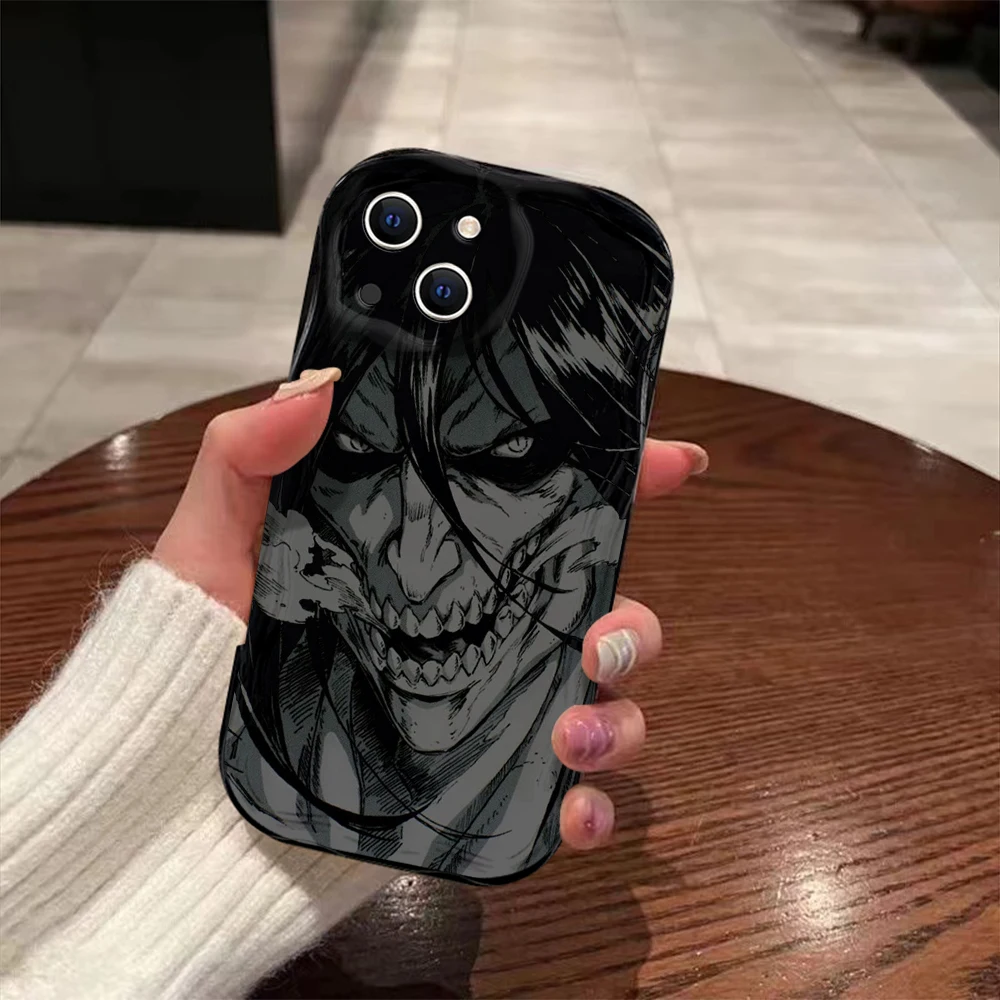 Attack on Titan Phone Case For iPhone 16 15 14 13 12 11 Pro Max Mini X XR XSMAX 8 7 6S Plus 3D Wave Soft TPU Back Cover