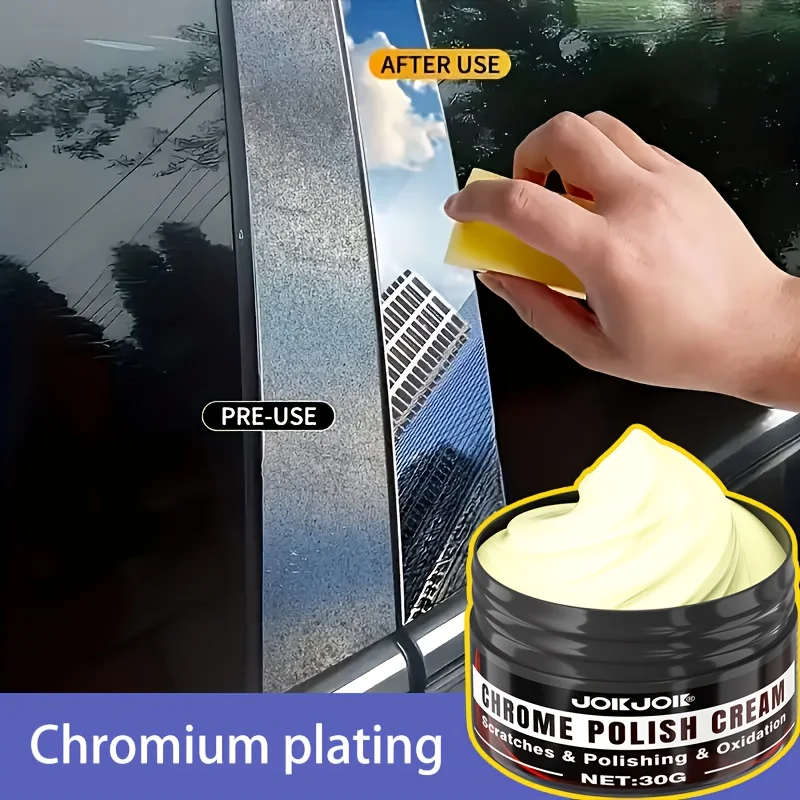 

Ремонтная паста Chrome Refinish, восстановление хромированных поверхностей, комплект для обслуживания, набор для полировки окон автомобиля, значков, длительный блеск