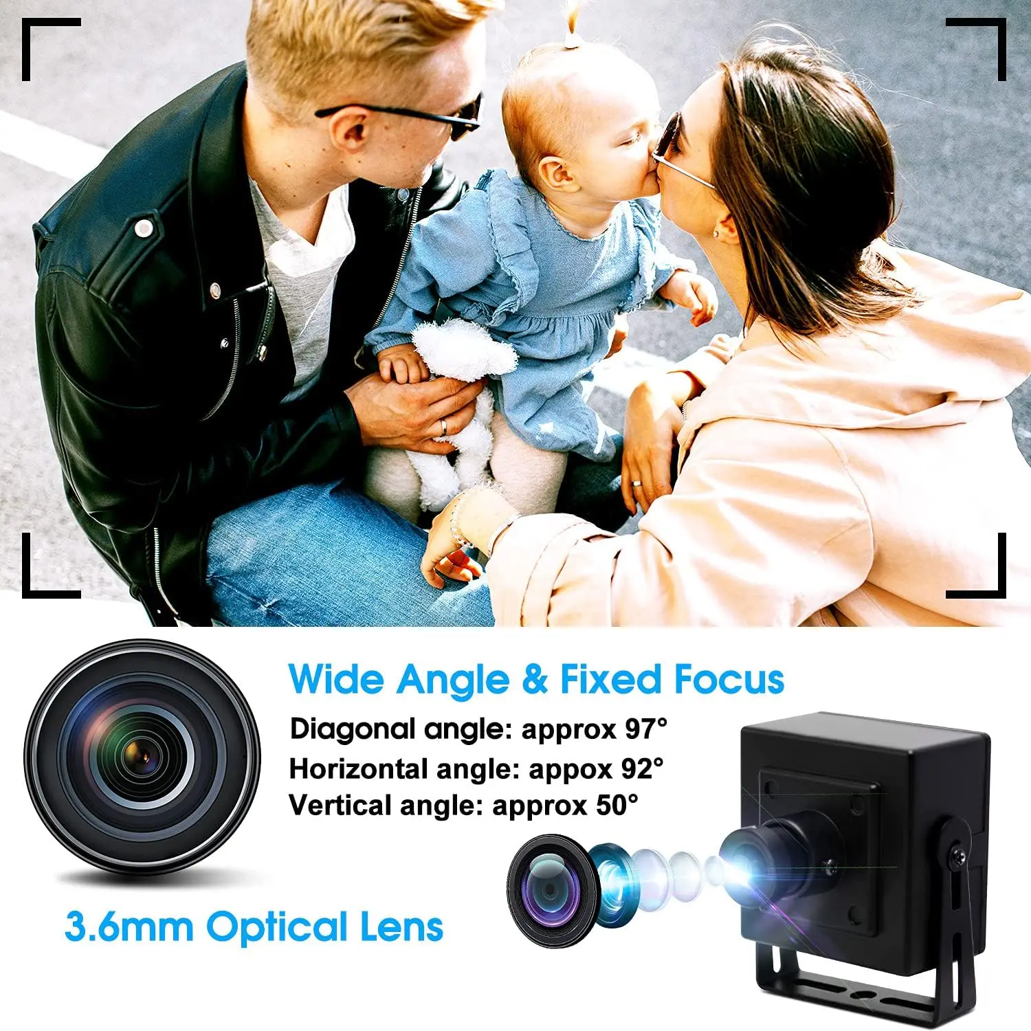 SVPRO USB Webcam 1080P HD Camera 100fps High Speed Video Camera Small External Camera USB2.0 Webcam Wall Mount and Surface Mount