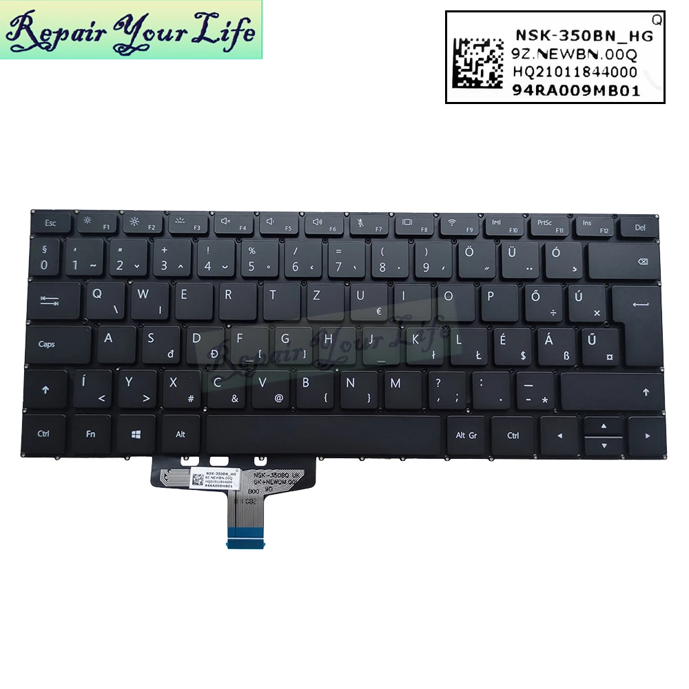 UK Spanish Laptop Keyboard For Huawei HN-W19R WRTB-WAH9L WRT-W09