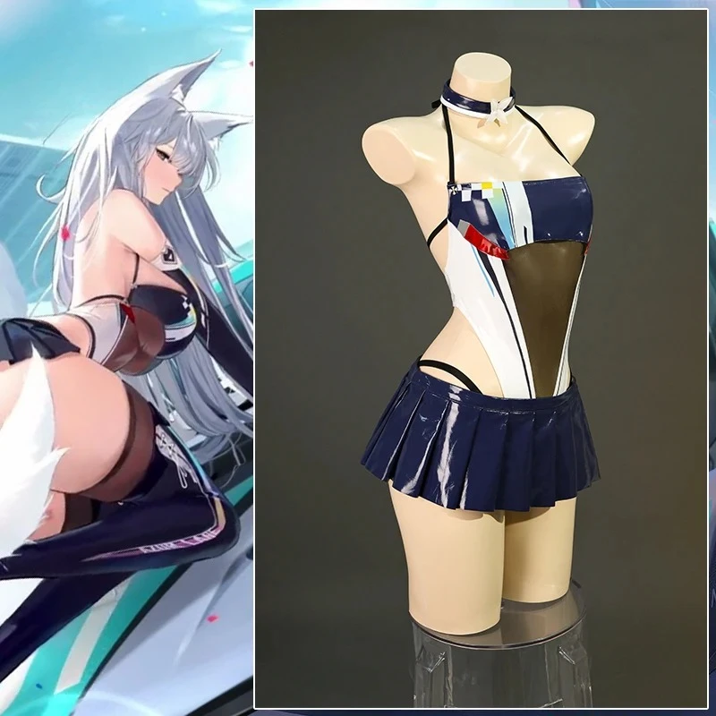 

Game HMS IJN Shinano Race Outfits Race Queen Foxgirl Shinano Jumpsuit Women 2025 Halloween Activity Party Role Play Outfits