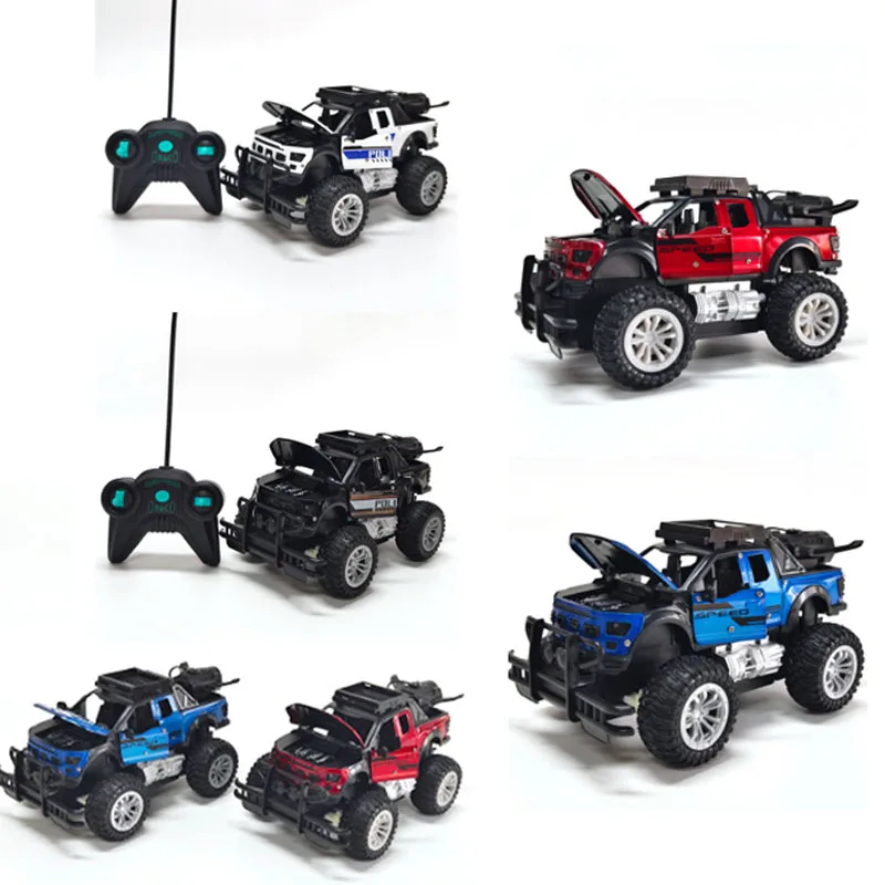 Dominador raptor controle remoto 3 portas off-road captador 1:18 liga spray carro de controle remoto carro de brinquedo de liga de controle remoto