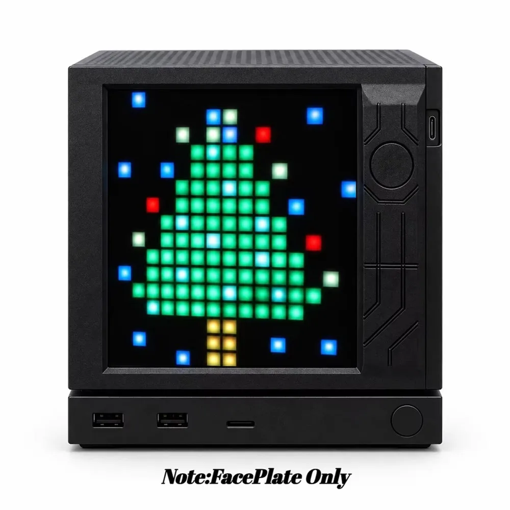 For Steam Machine Game Console Magnetic Faceplate Replacement Pixel Display Screen Panel Front Cover Accessory
