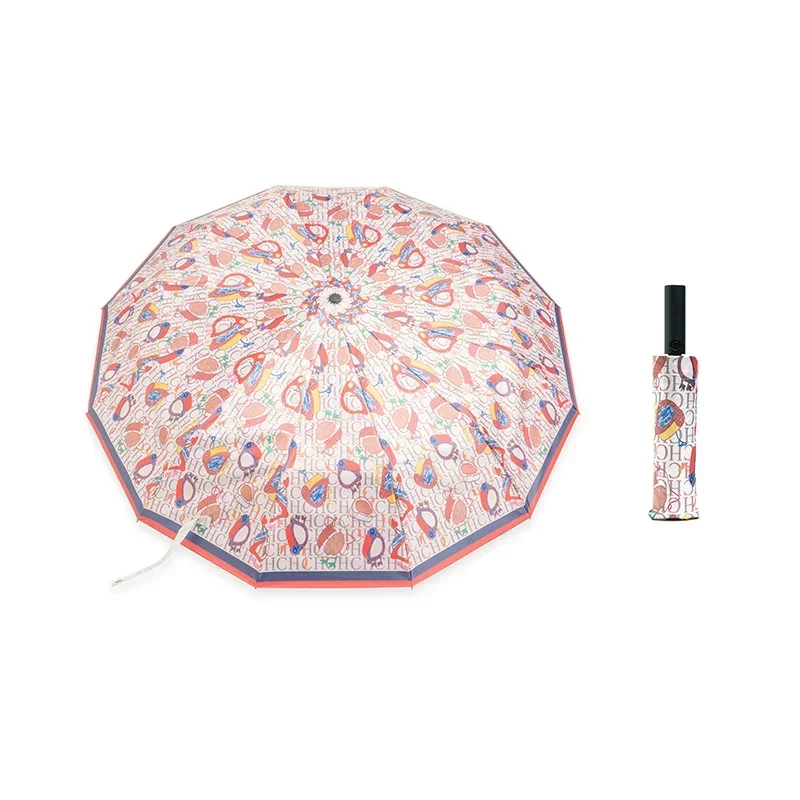 

Printing Design Umbrella Parasol Umbrella High-end Multifunctional Umbrella Fashion Style Semi-automatic Umbrella Unique