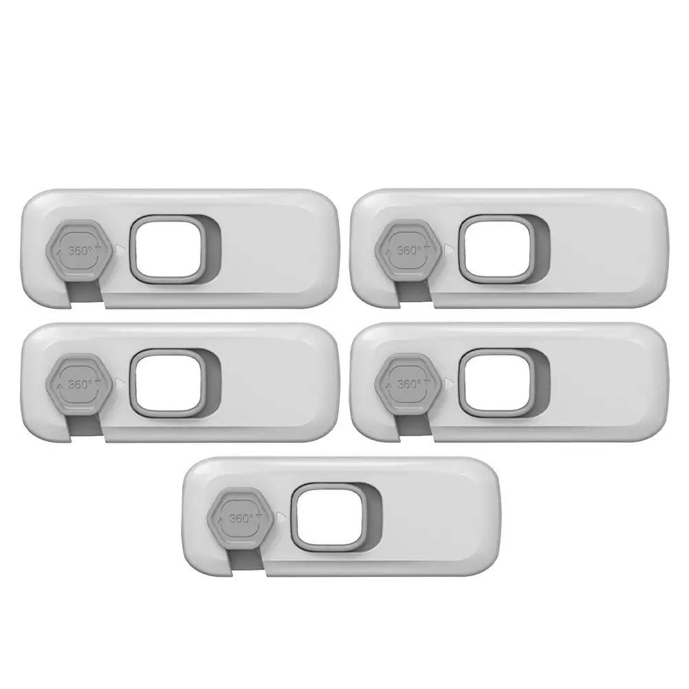 

5Pcs Kids Drawer Locks Strong Adhesive Safety Latch for Cabinet Refrigerator Toilet Cover Baby Proofing Guard Baby Safety Locks