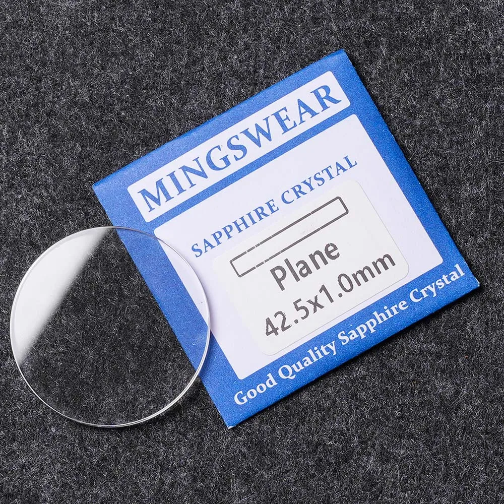 Часы наручные с сапфировым стеклом, толщина 1,0 мм, диаметр 33-42,5 мм