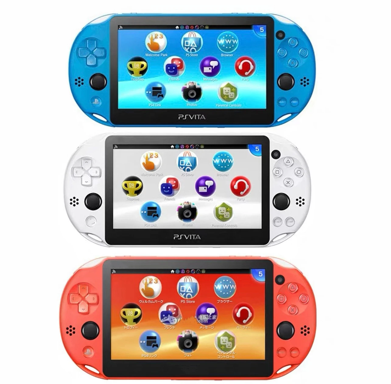 Original PSVITA 2000/PSV2000 console handheld game console comes with 32GB/64GB/128GB memory card and free games/Rich colors