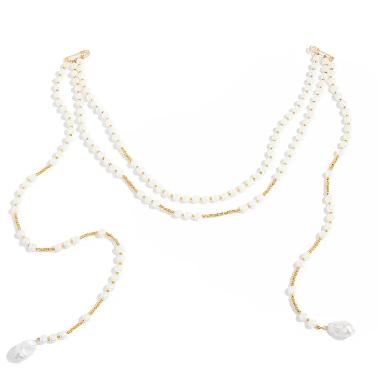 Lacteo العصرية الأنيقة تقليد اللؤلؤ شرابة طويلة الصدر سلسلة قلادة المرأة الإبداعية رائعة مجوهرات مأدبة الزفاف 2026 جديد #6