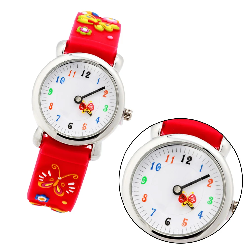 Waterproof Watch For Red 3D Cartoon Design Durable Quartz Wristwatch Sporty Style 'S Watches