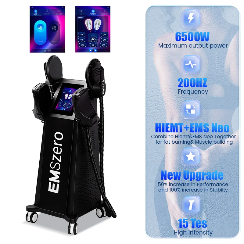 

Аппарат для коррекции фигуры Emszero Neo Professional 2-в-1: Hiemt, RF и EMS для салонов красоты