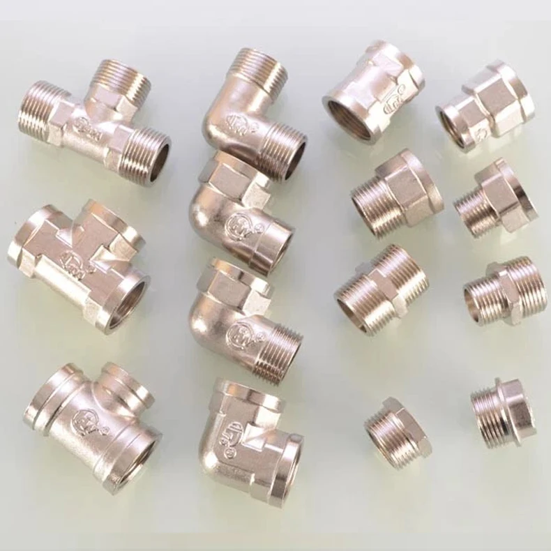 ข้อต่อท่อทองเหลือง BSP 3/4" ชาย/หญิง เทียบเท่า/ลดขนาด ข้อต่อแบบสามทาง/ข้อต่อแบบข้อศอก