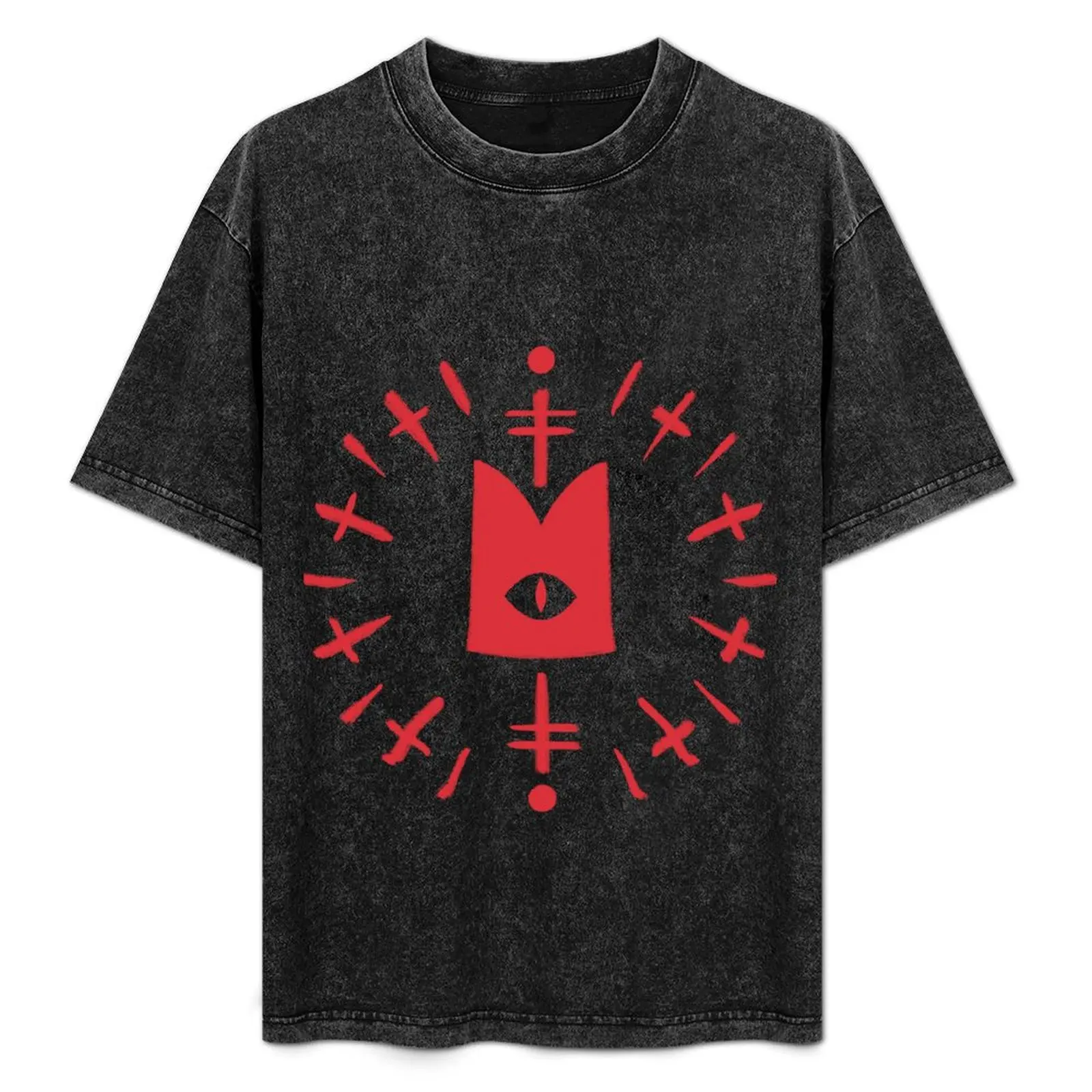 

Cult of the Lamb Red Crown Icon T-Shirt Simple Casual Short Sleeve Tee