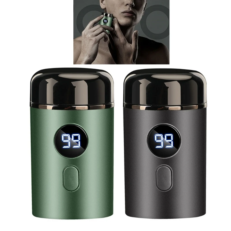 Maquinillas afeitar electrónicas lavables M2EE, Mini Afeitadora eléctrica viaje para hombres, afeitadora inalámbrica