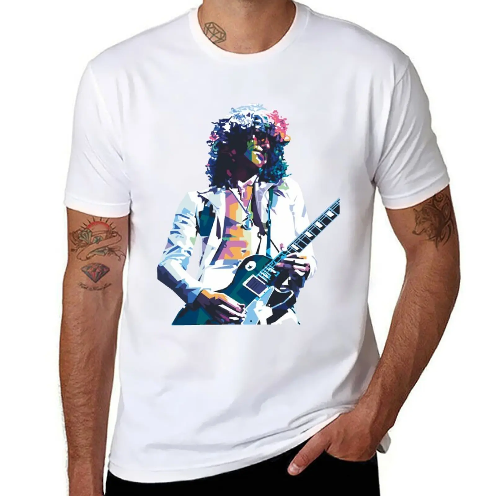 

jimmy page T-Shirt man t shirt summer man t shirt cotton high quality T-Shirt