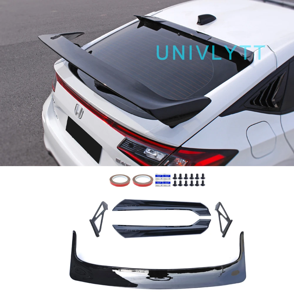 

For the 2023 Honda Civic/Stylish hatchback TR tail wing with bracket for non-destructive installation of fixed wing rear spoiler
