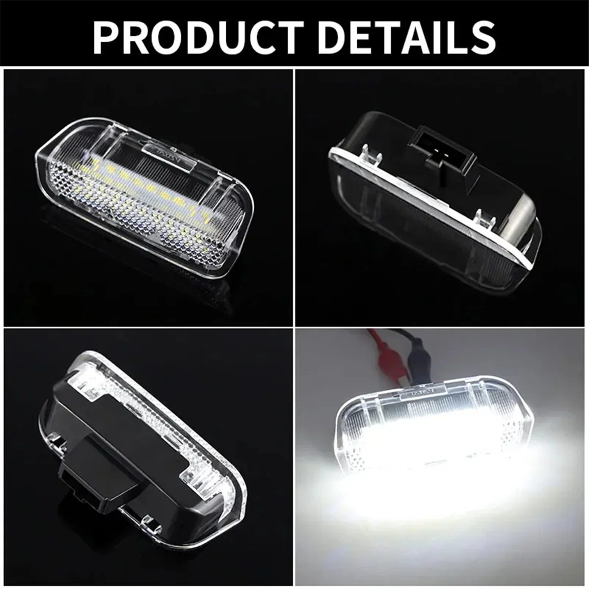 LED Welcome Courtesy Side Door Light Projector Warning Light 1K0947411A for VW Touareg Tiguan Golf Passat CC Jetta