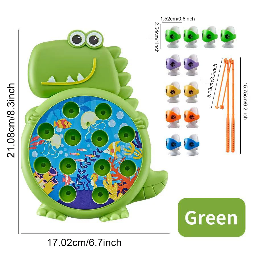 ديناصور بسيط ألعاب الصيد المغناطيسية لعب قضيب لعبة لعب للأطفال طفل مونتيسوري مع قضيب أطفال تعليمية لا الدورية هدية
