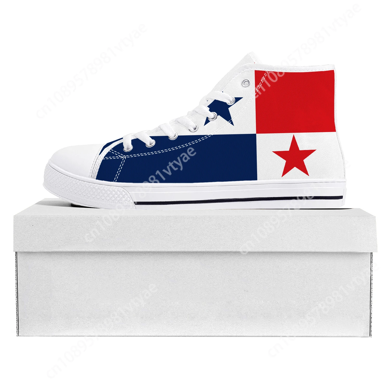 

Panamanian Flag High Top High Quality Sneakers Mens Womens Teenager Canvas Sneaker Panama Casual Couple Shoes Custom Shoe