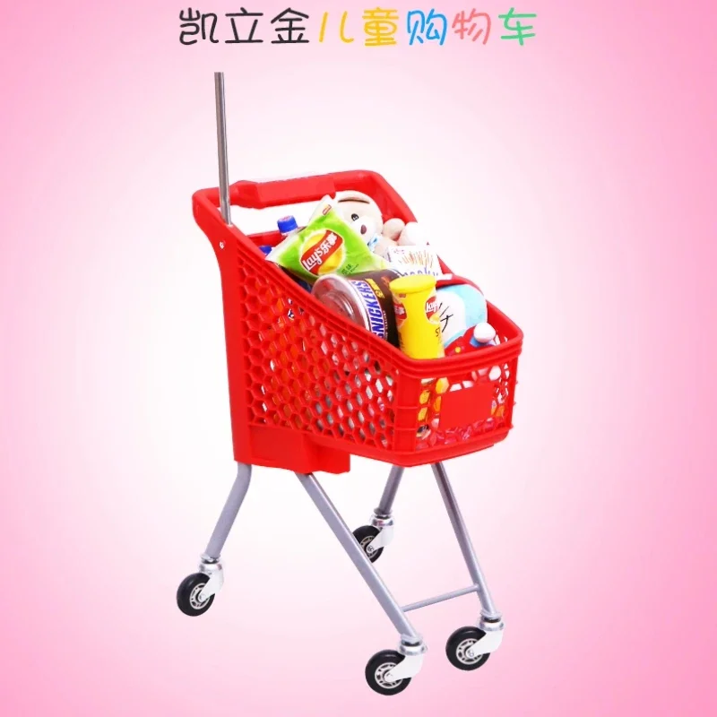 Supermarket shopping car t stroller pink household ins small