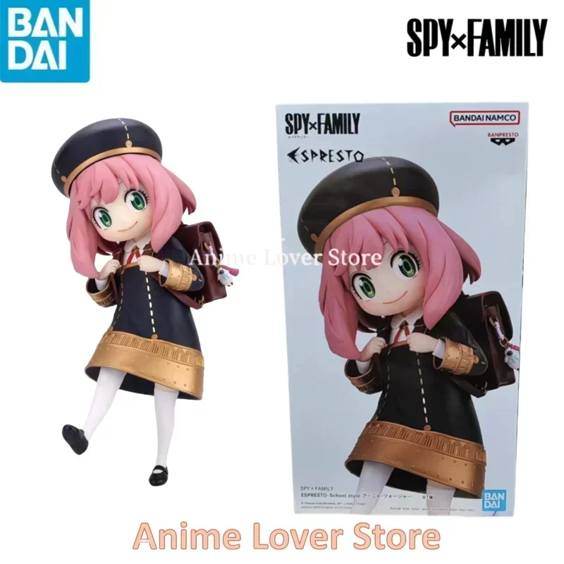 In Stock Bandai Original BANPRESTO SPY×FAMILY ESPRESTO-School style Anya Anime Figure Toys for Kids Gifts