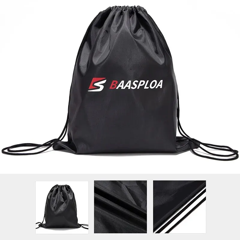 Baasploa Foldable Gym Bag Fitness Backpack Drawstring Shop Pocket Hiking Camping Beach Swimming Men Women Sports Bags Linght