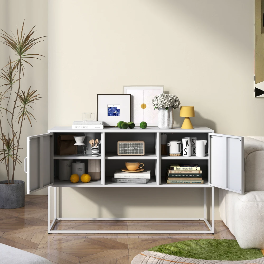 

Modern Sideboard Buffet with Plenty of Storage Space - Anti-tilt mechanism, Silent Magnetic closures and Eco-friendly finishes