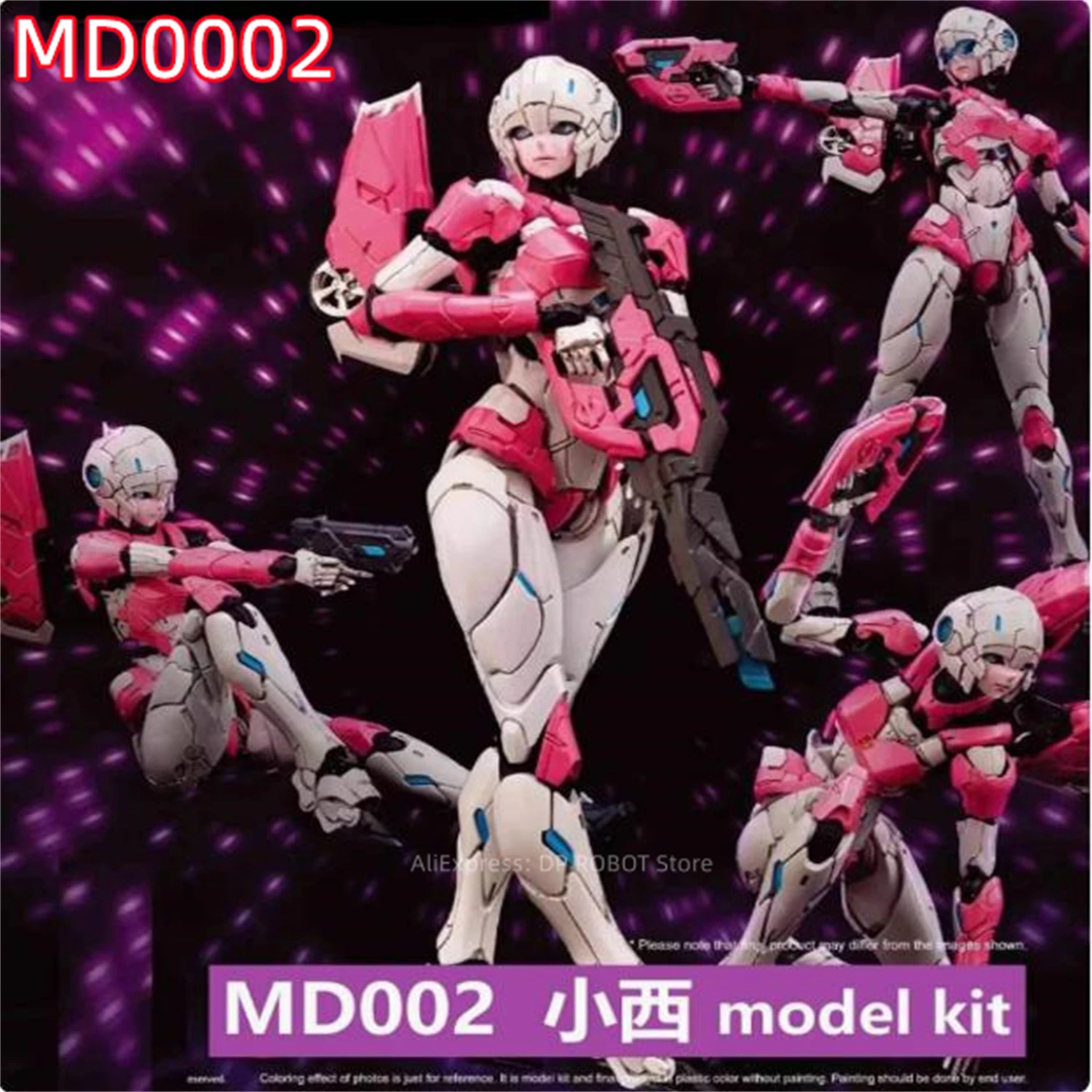 [In Stock In January] Transformation MD002 MD-002 Arcee KO RIOBOT Assembly Action Figure With Box