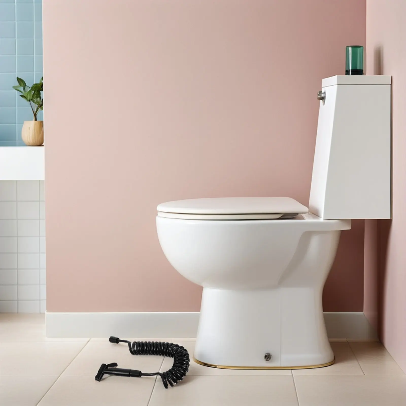 1Set Handheld Bidet Sprayer for Toilet Multifunction Kitchen Sink Diaper Rinser Design Bathroom Cleaning Essential