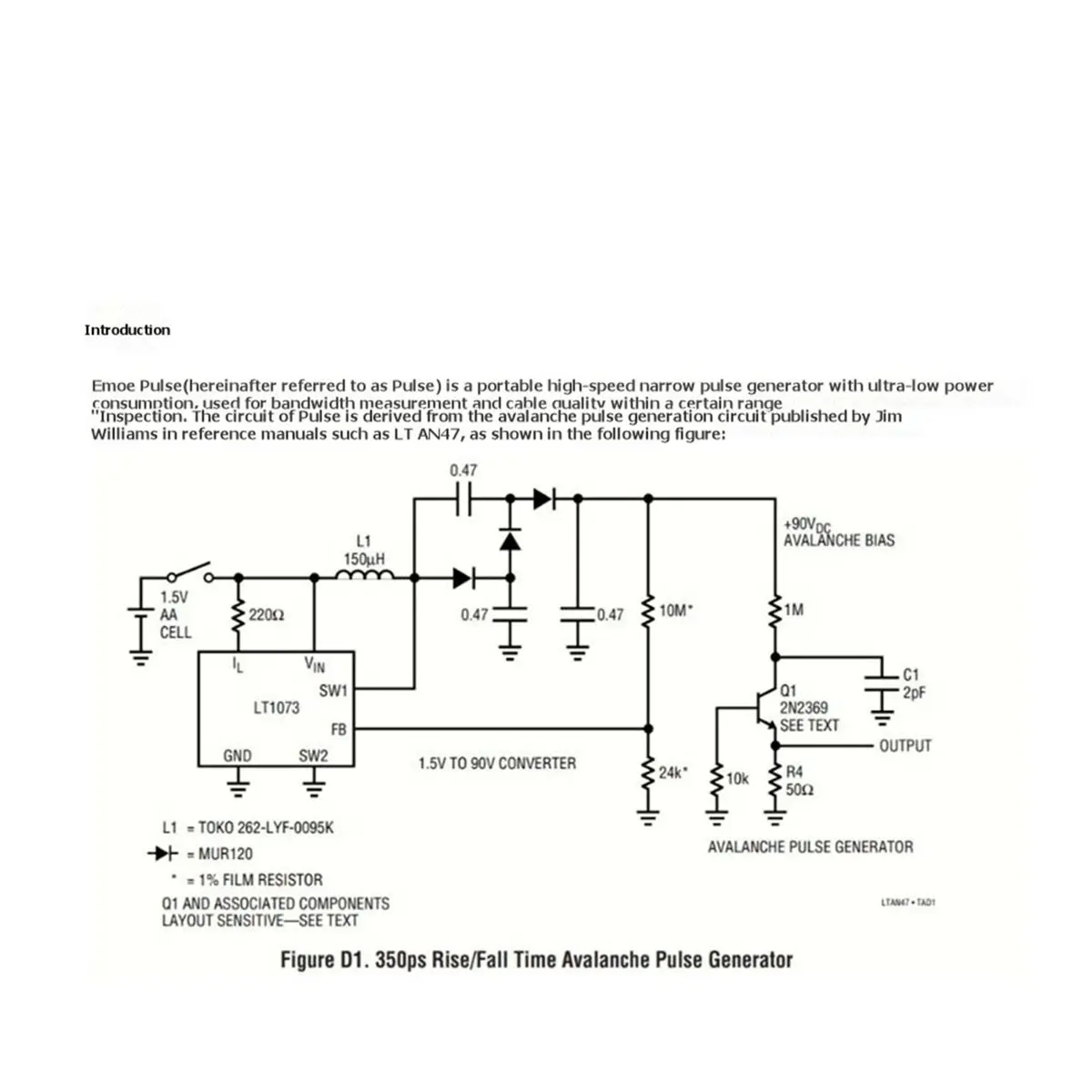 

(BABQ) Генератор импульсных сигналов EmoePulse Pulse Fast Edge 150 пс, источник сигналов TDR с растущим фронтом, осциллограф, тестер импульсных краевых сигналов