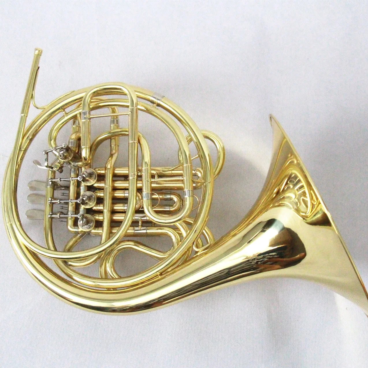 One Piece Bell 4-Key Double French Horn Instrument Professional Musical Instrument French Horn