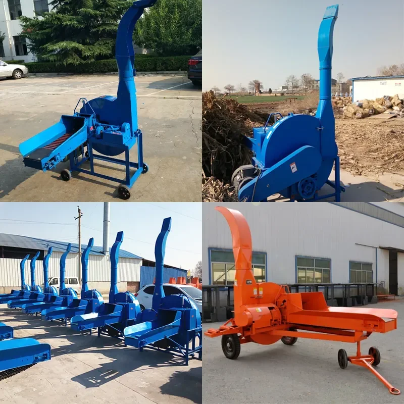 High Humidity Material Crusher for Animal Husbandry Machinery Straw Feed Guillotine Crusher Automatic Feeding Guillotine