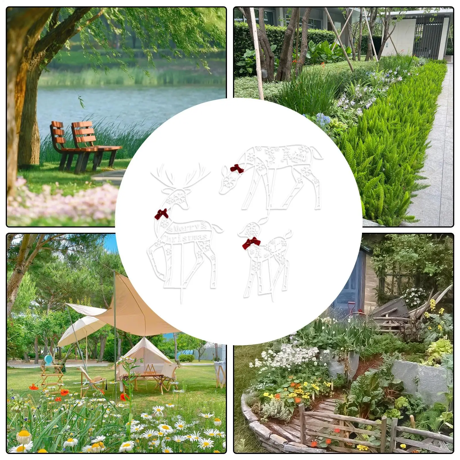 

Рождественский олень, уличный крыльцо, праздничный декор, праздничное украшение для сада для владельцев дома, планировщики вечеринок, соседство, передний двор