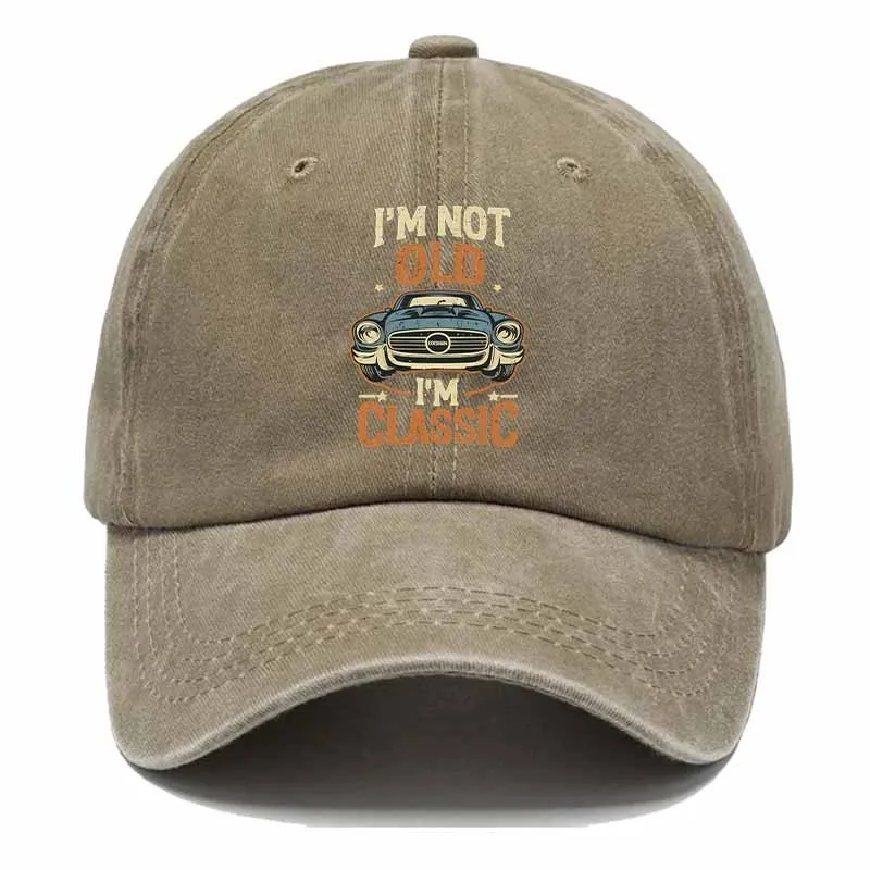 Retro Baseball Cap with Vintage Car Design, Perfect for Casual Attire And Embracing The Retro Trend.