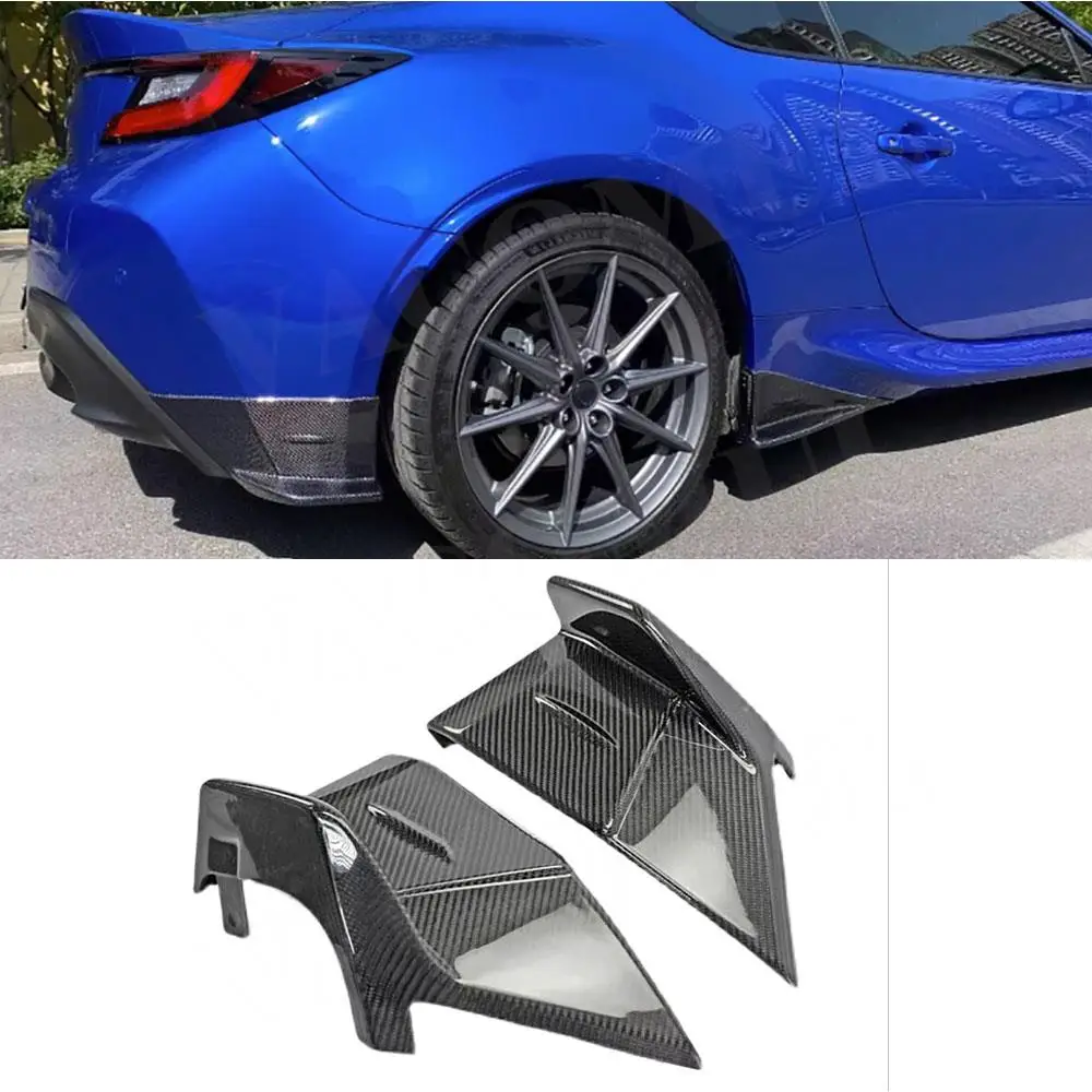

VACOMUL For Toyota GR86 Subaru BRZ 2021+ 2pcs/set Carbon Fiber Rear Bumper Splitters Side Splitters Flap Apron FRP Black BodyKit