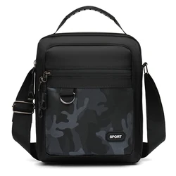 Camouflage Small Men Messenger Bag Simple Oxford Casual Shoulder Bag For Men Crossbody Bag Nylon Sling Side Bag Business Handbag