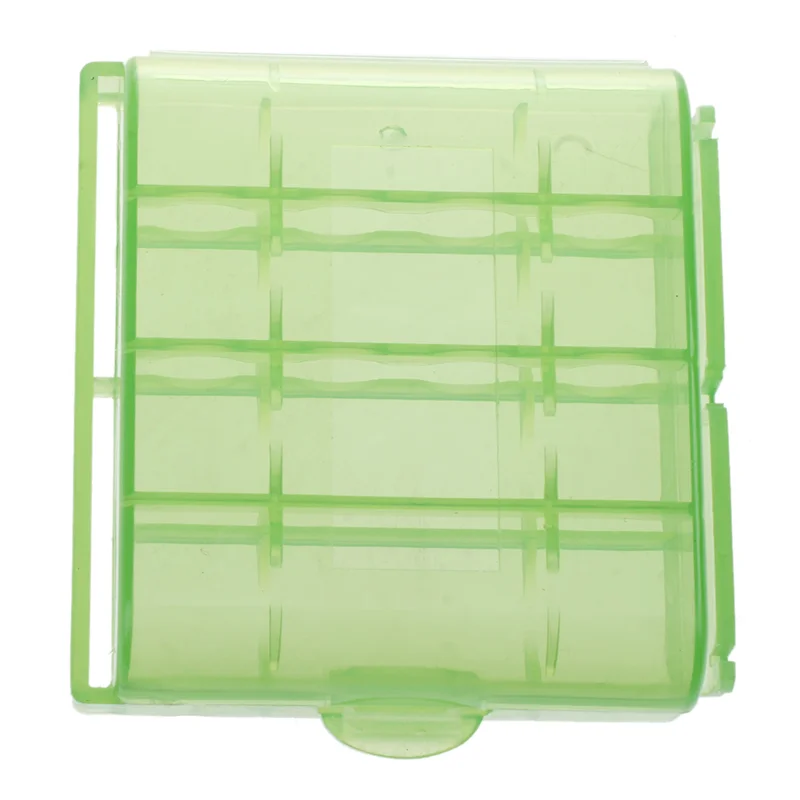 APPLIA-Pack Of 12 PCS AA / AAA Battery Storage Hard Case Box-Green