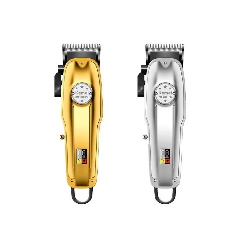 

Kemei professional barber clipper KM-1986PG super long standby USB fast charging LCD display barber fader