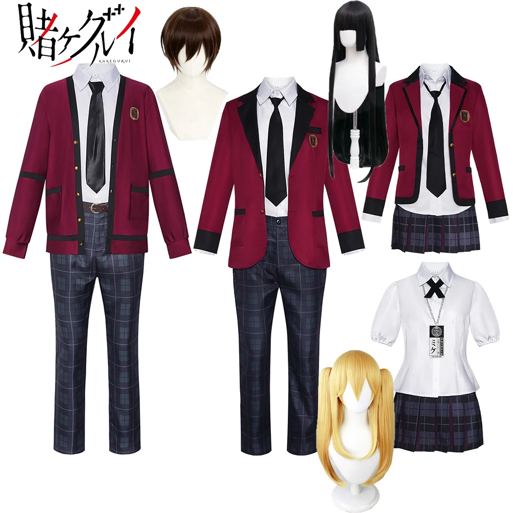 

Jabami Yumeko Косплей Аниме Kakegurui Ryota Suzui Косплей Костюм Live-action Saotome Meari Школьная форма Костюмы на Хэллоуин